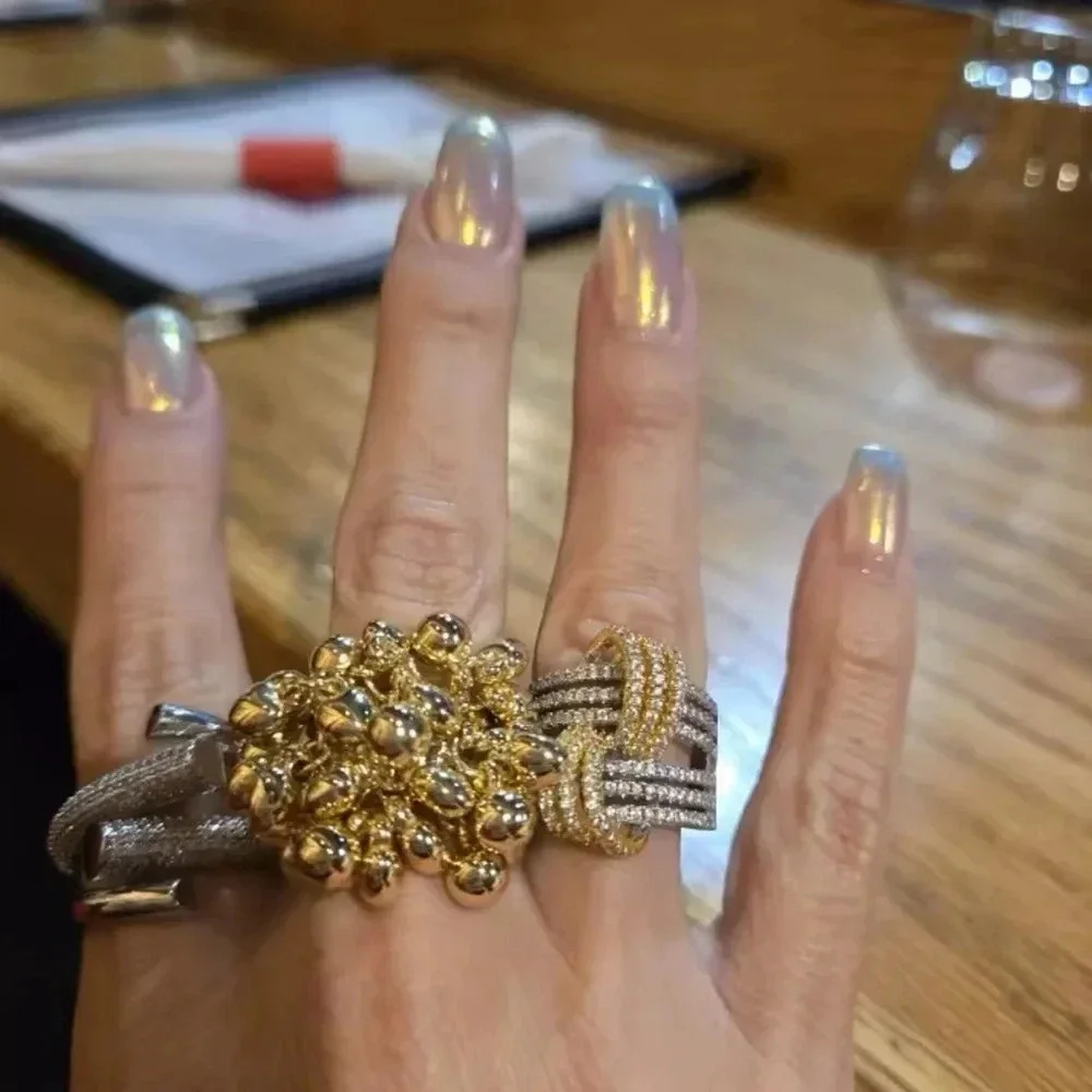 Baroque Ball Cluster Ring